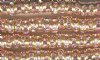 10 6mm Gold Rondelles with Rose Rhinestones